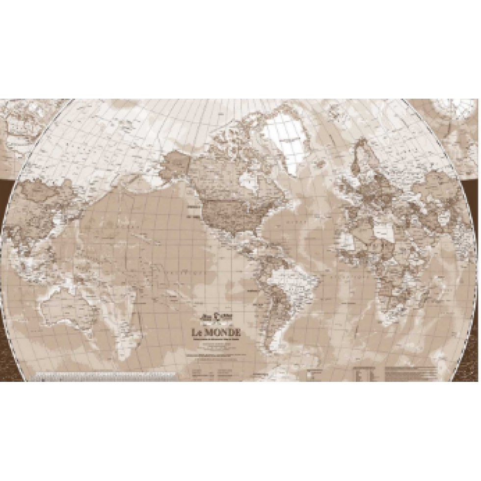 World Map Mural