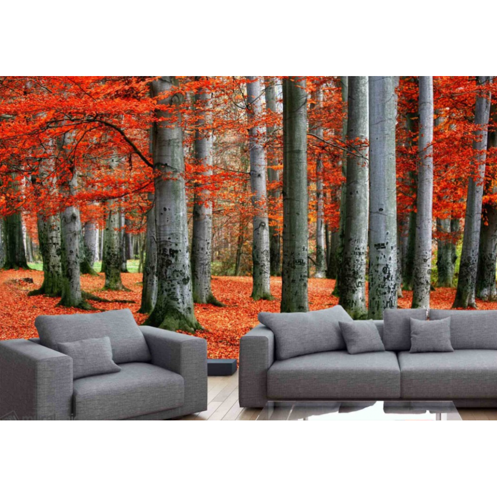 Red Forest Mural