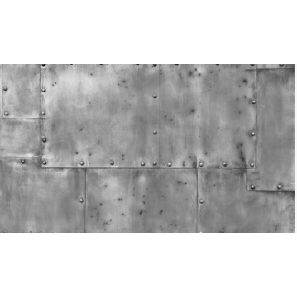 Industrial Riveted Metal Wall Mural