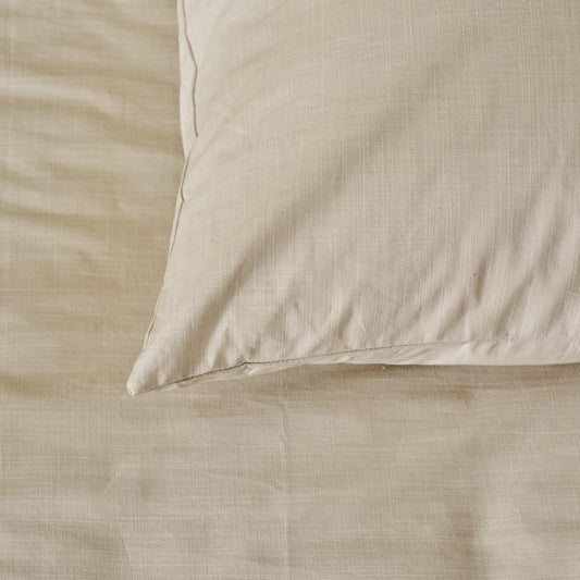 Housse de couette unie sable Nita
