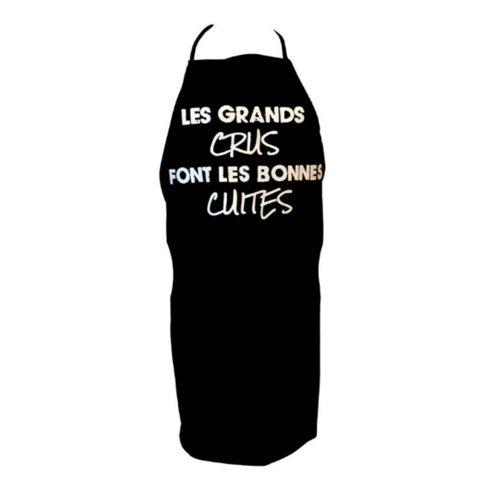 Tablier Vin Humour – Les Grands Crus Font Les Bonnes Cuites