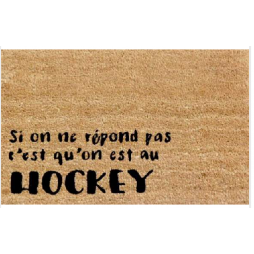 Tapis d'entrée Hockey – Si on ne répond pas