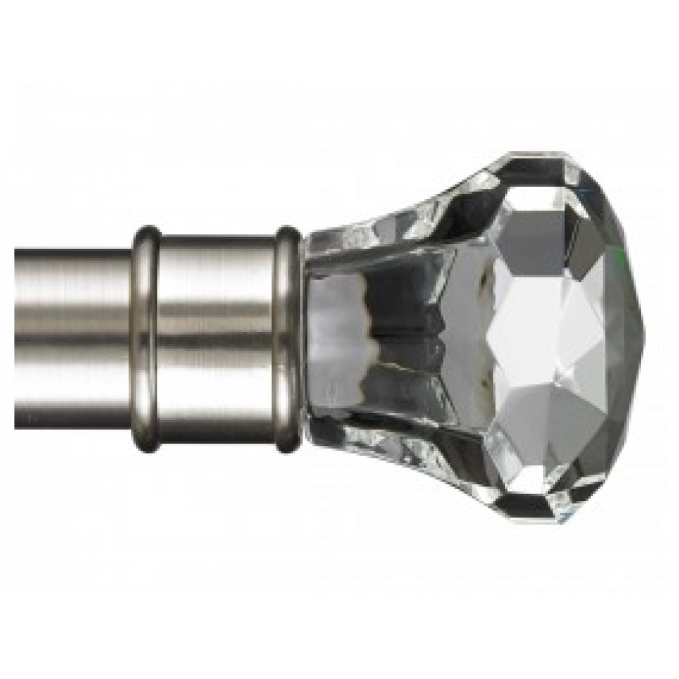 Digital curtain pole with crystal tip