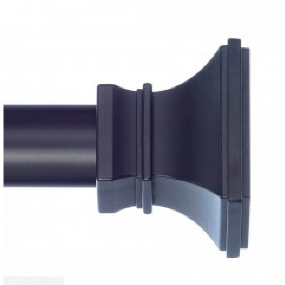 Versailles curtain pole with architectural end cap