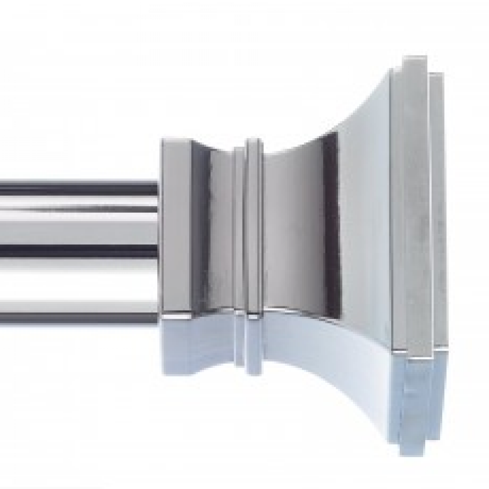 Versailles curtain pole with architectural end cap