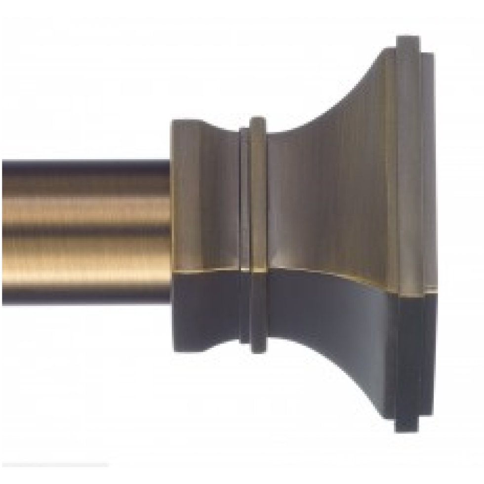 Versailles curtain pole with architectural end cap