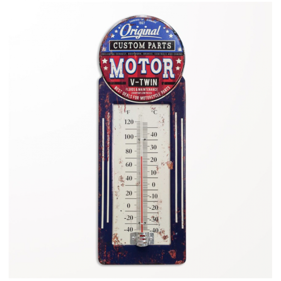 Thermomètre bougie vintage Ride and live - Garage/Atelier/Les thermomètres  - le-grenier-vintage