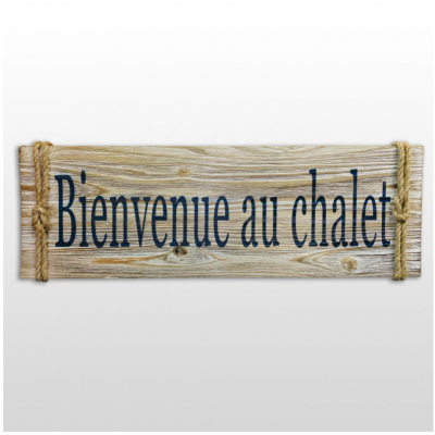 Affiche Bienvenue Au Chalet
