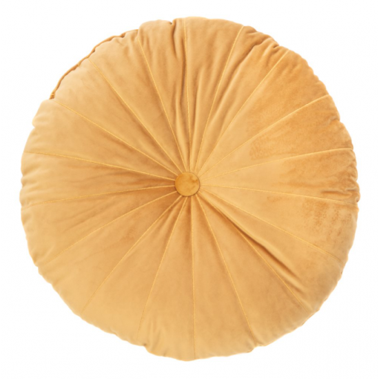 Coussin Rond Moutarde Mandarin