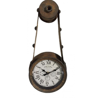 Horloge Poulie Vintage