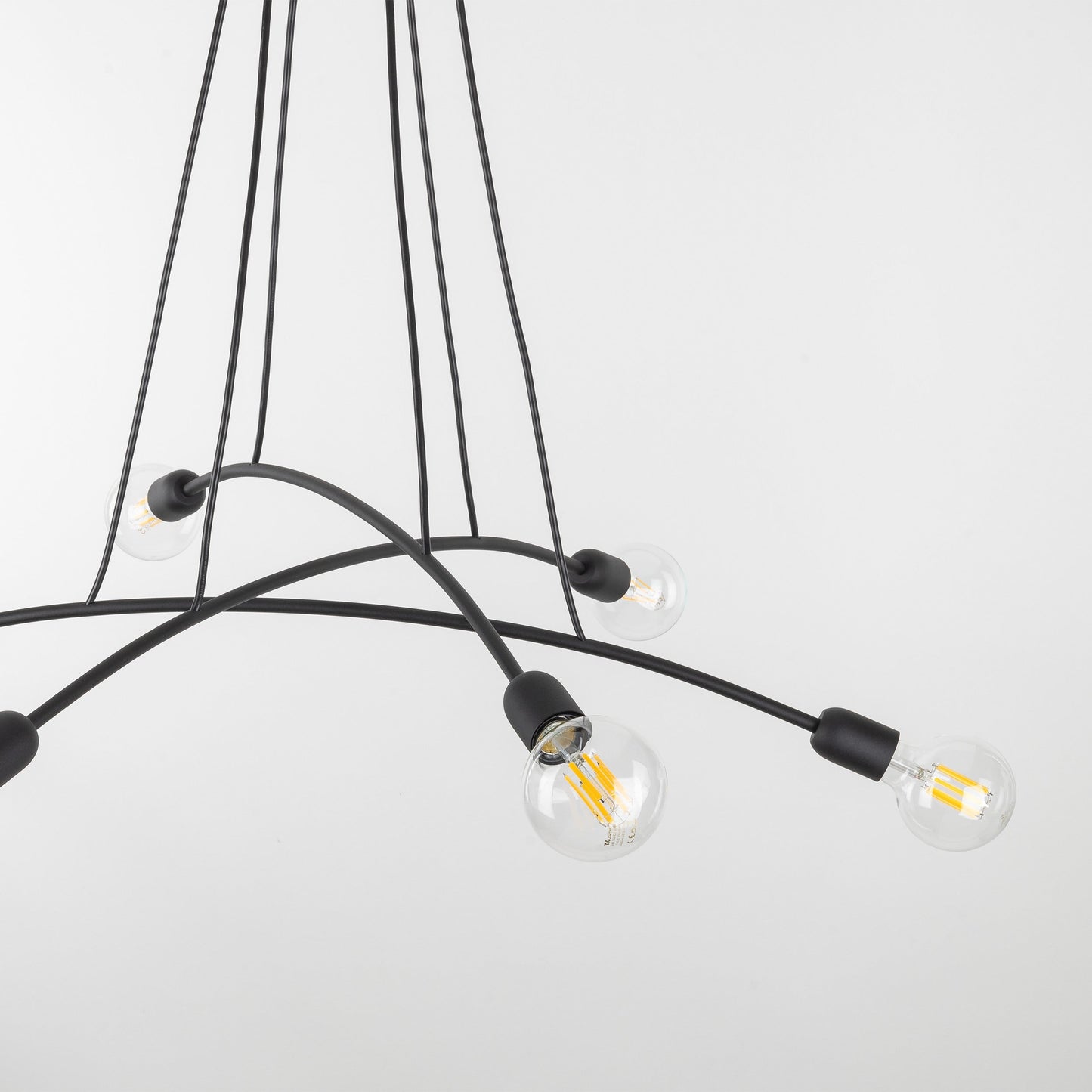 Suspension minimaliste noire HELIX 6