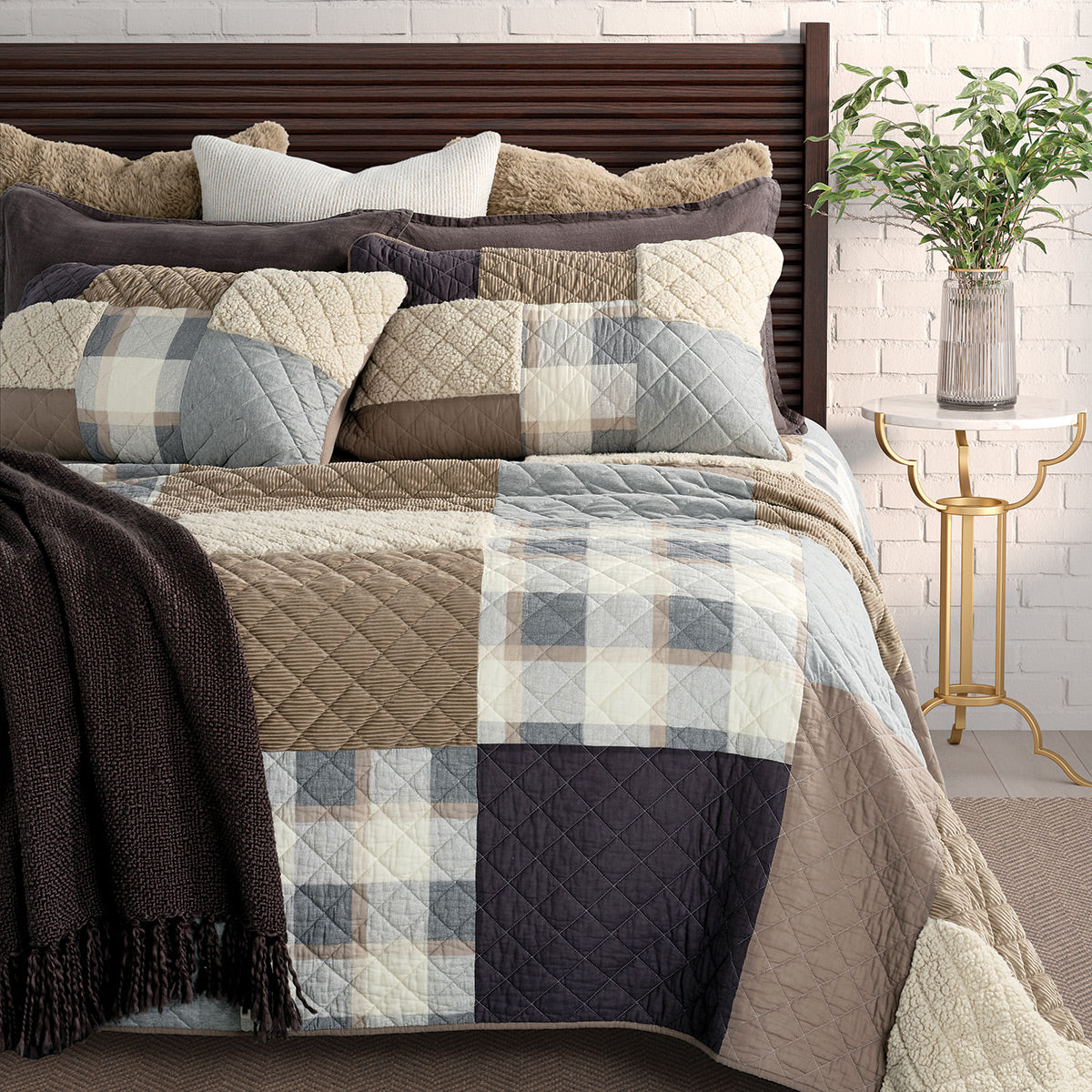 Courtepointe patchwork Alpine