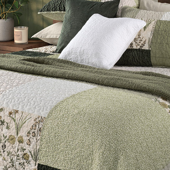 Courtepointe patchwork Fenouil