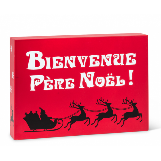 Bloc Bois Bienvenue Père Noël