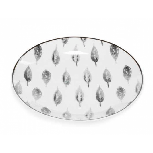 Delicate Leaf Pattern Plate