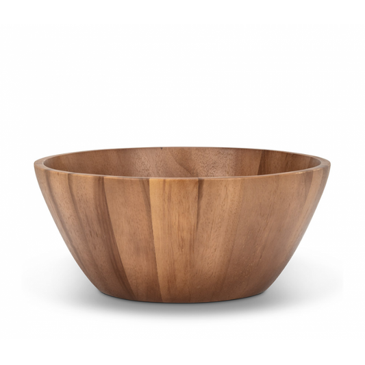 Acacia Wood Bowl – Two Sizes for Salad or Serving