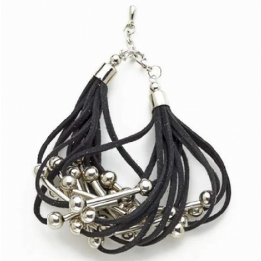Allure Black Leather Bracelet – Made in Bali