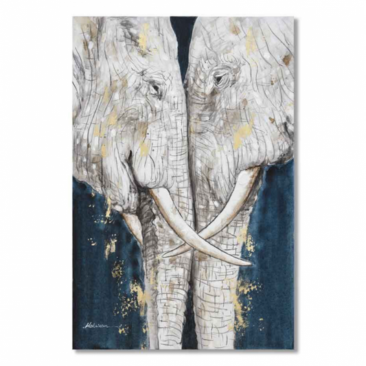 Cadre Éléphant – Tête à Tête Majestueux