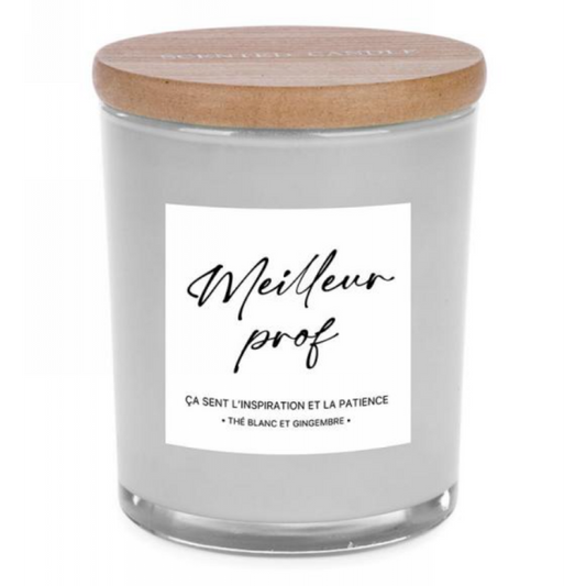 Best Teacher Scented Candle – White Tea &amp; Ginger