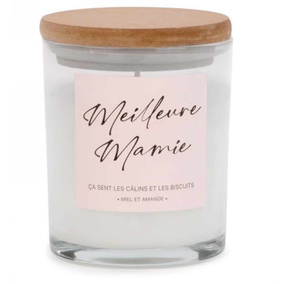 Chandelle parfumée Meilleure Mamie – Miel & amande