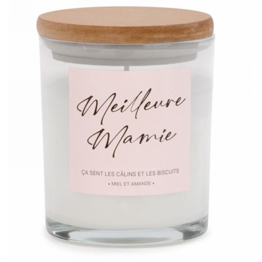 Chandelle parfumée Meilleure Mamie – Miel & amande