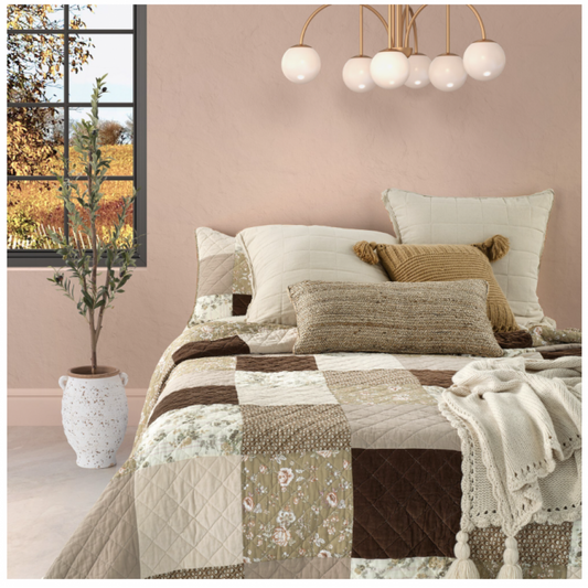 Courtepointe Gratitude Brunelli – Patchwork vintage