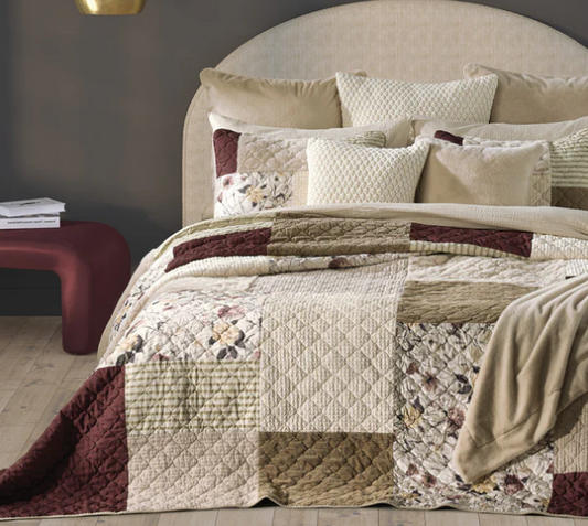 Courtepointe patchwork Pomegranate