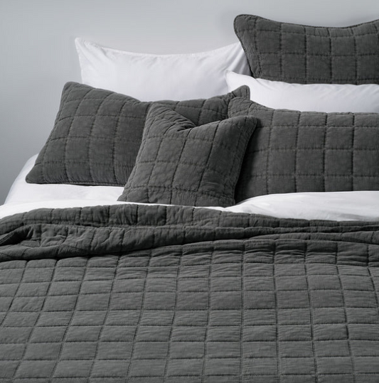 Courtepointe piquée charcoal Sweet