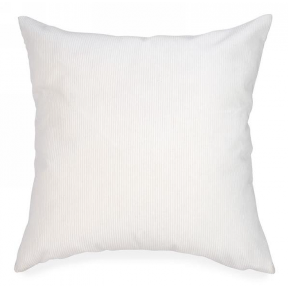 Soft and Elegant White Corduroy Cushion