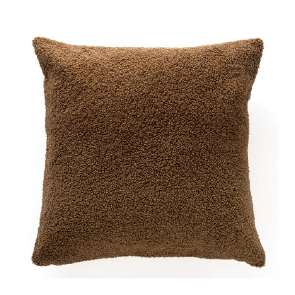 Brown Plush Decorative Cushion