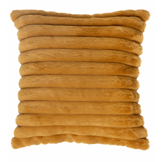 Raya Mustard Faux Fur Cushion