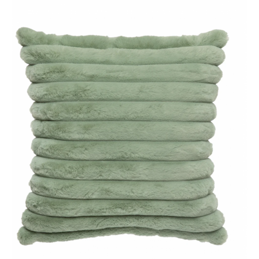 Raya Sage Faux Fur Cushion