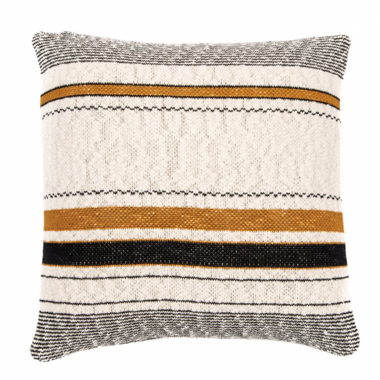 Coussin Rayé Calico en Tricot – Brunelli