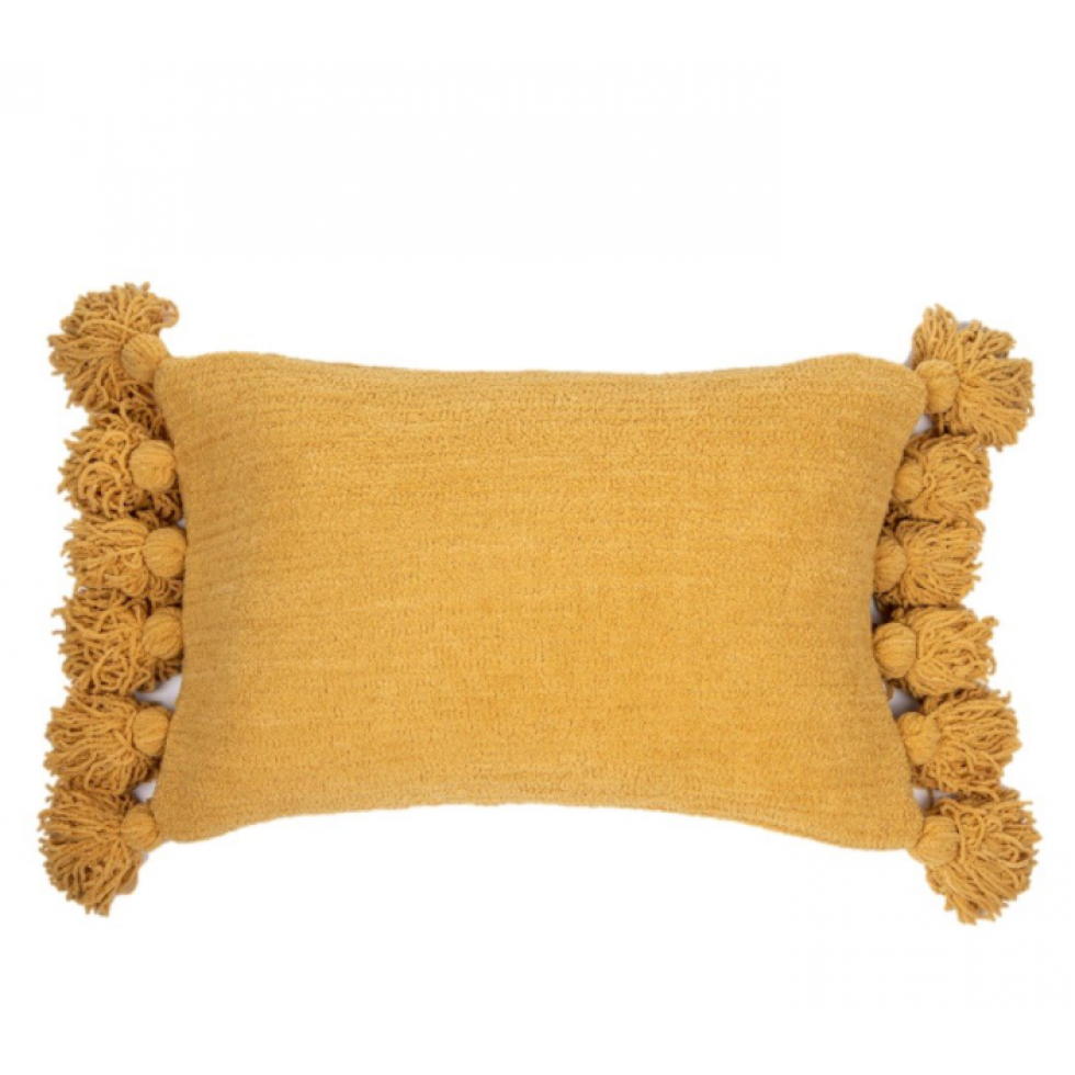 Mustard Yellow Rectangular Cushion – Trendy and Textured