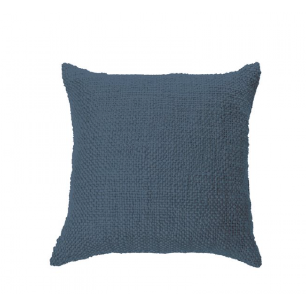 Navy Blue Knitted Cushion
