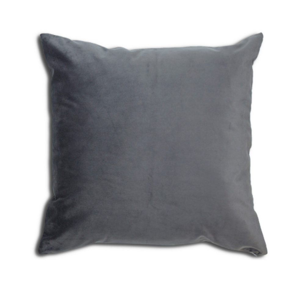 Langtry Grey Velvet Cushion – Chic and Absolute Softness