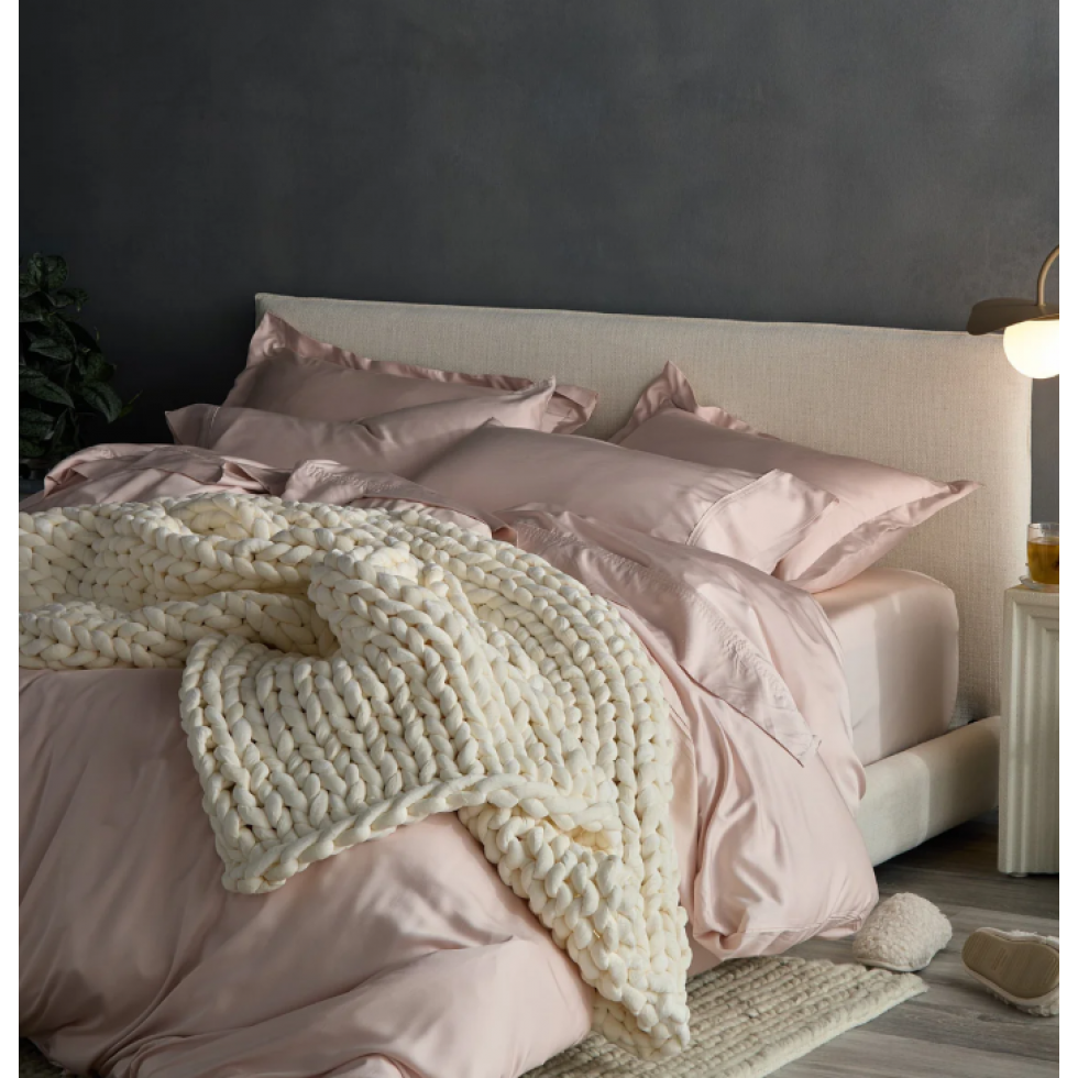 Cream Knit Weighted Blanket