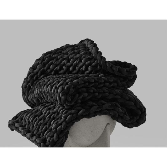 Couverture Lestée En Tricot Noir