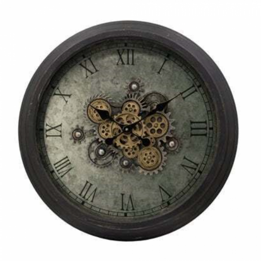 Horloge murale Ludo – Style Industriel à Rouages