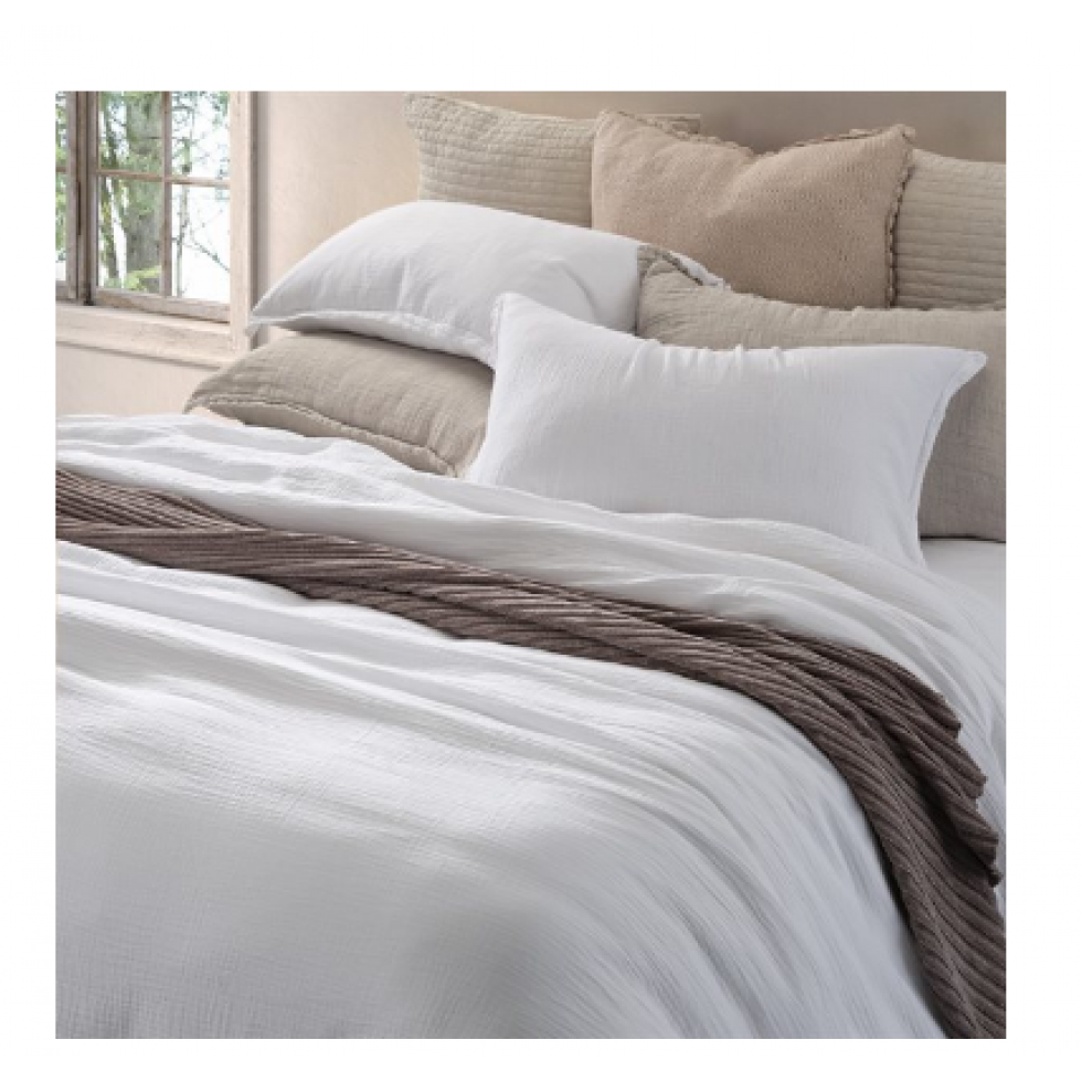 White Muslin Duvet Cover – Airy Softness
