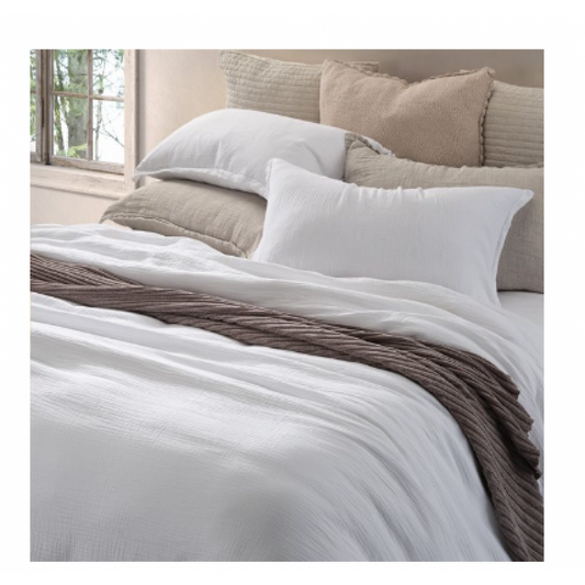 White Muslin Duvet Cover – Airy Softness