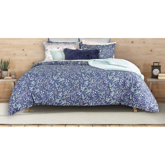 Alura Blue Floral Duvet Cover – Softness and Freshness