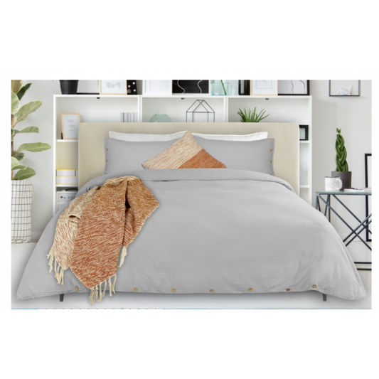 Coxen Elegant Grey Duvet Cover