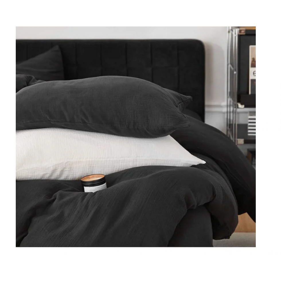 DCL Black Duvet Cover