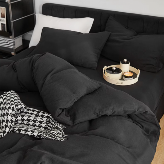 DCL Black Duvet Cover