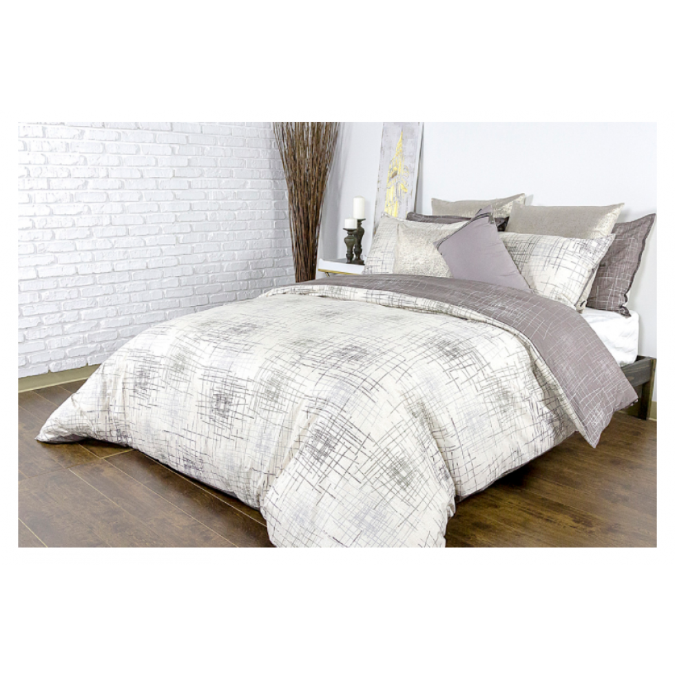 Fletcher Grey Textured Duvet Cover