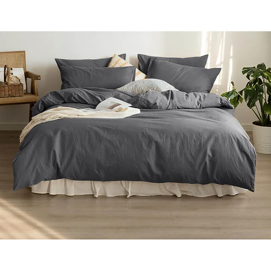 Dark Grey Nature Duvet Cover