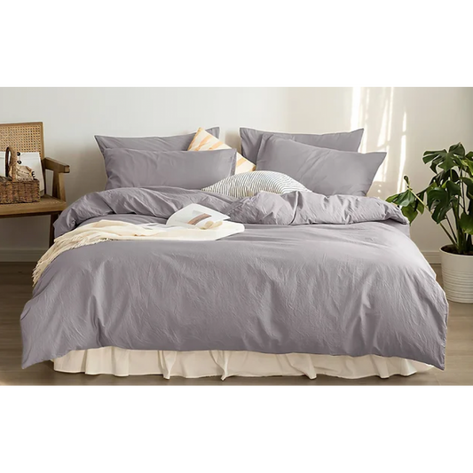 Grey Nature Duvet Cover Softness and Elegance