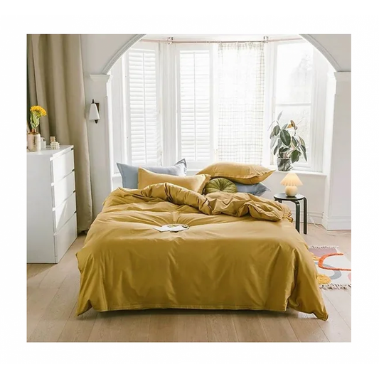 Mustard Yellow Nature Duvet Cover