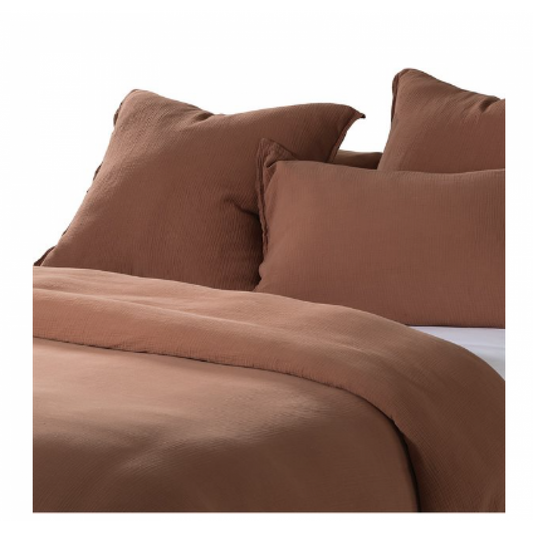 Brunelli Muslin Brown Duvet Cover